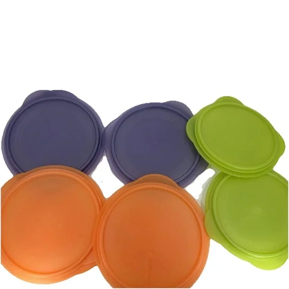 Tupperware Collapsible Bowl Lot With Lids 5453A-2 / 5452A-8 / 5453A-8 - Picture 10 of 11